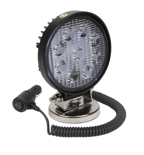 27W SMD LED Round Worklight with Magnetic Base LED3RM